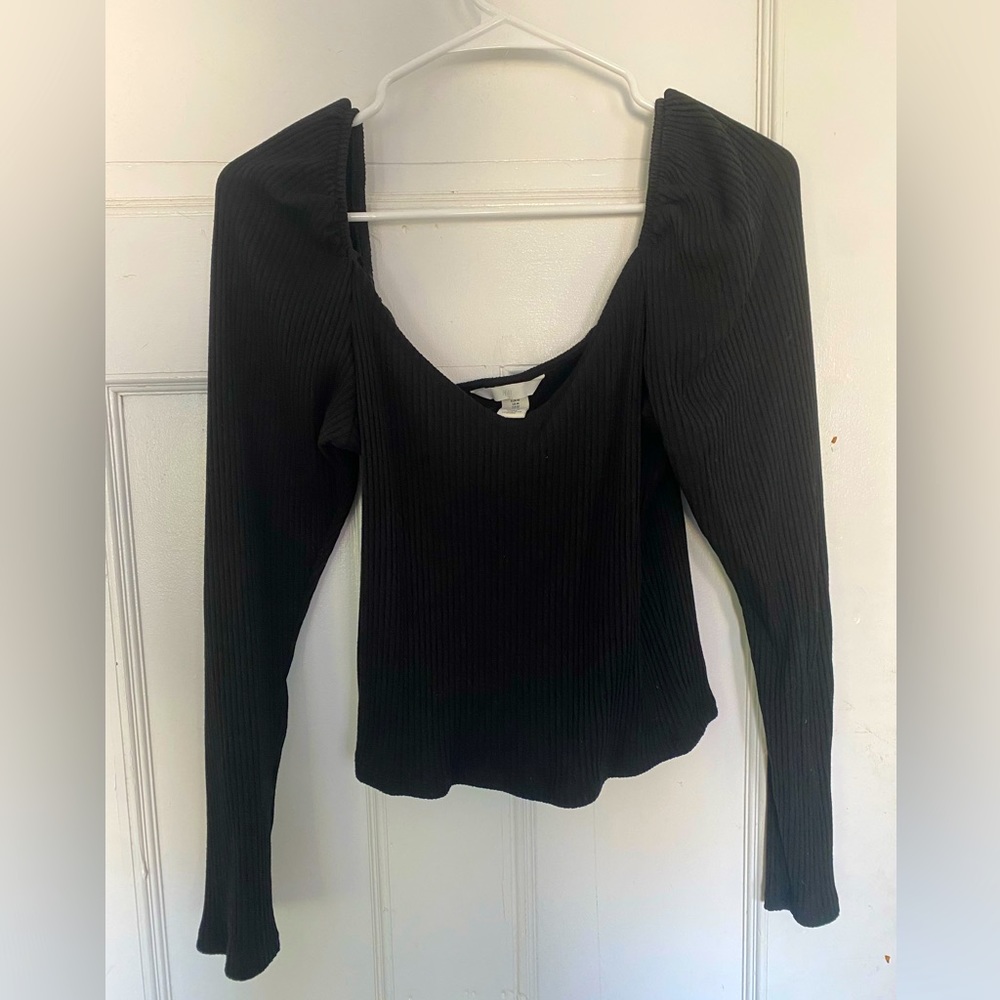 Ribbed Short Top H&M Size M
